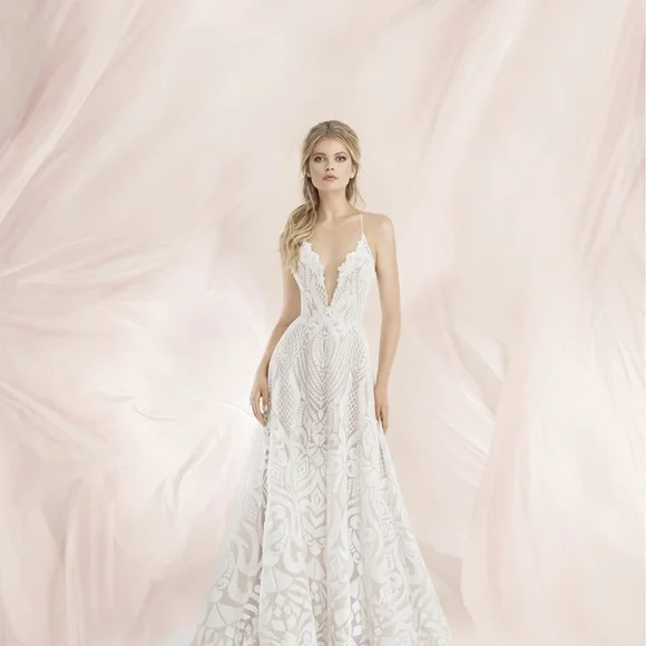 Hayley Paige 'Delta' - Blush - Picture 2 of 8